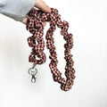 Burgundy Gingham Lanyard