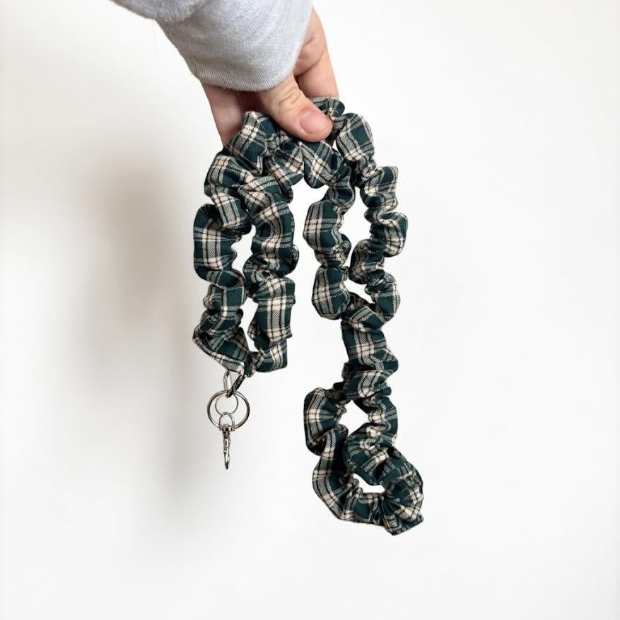 Green Plaid Lanyard